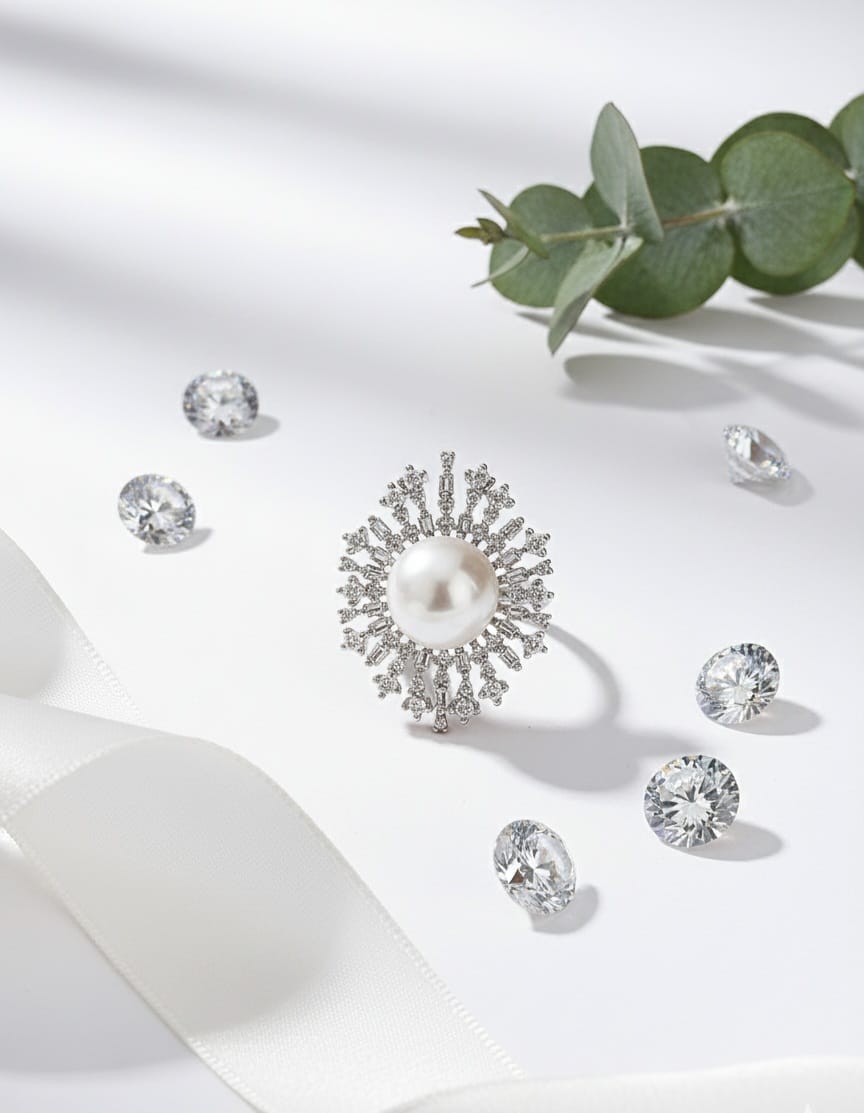 Classic Pearl Crown Ring