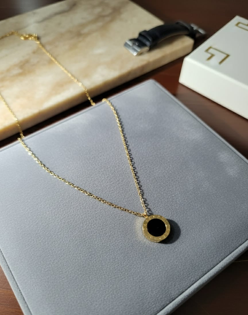 Golden black pendant